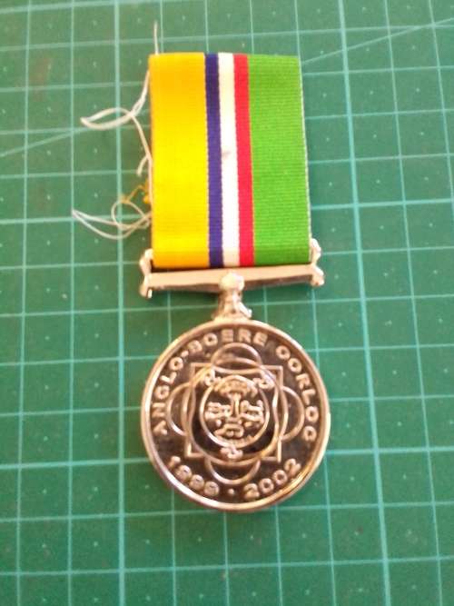ANGLO BOER WAR COMMEMORATIVE MEDAL 1899-2002.