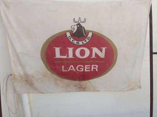 LION BEER BANNER