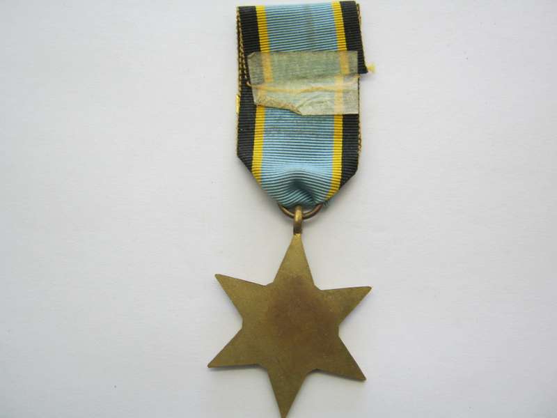 Copy WW2 Air Crew Europe Star with Atlantic Bar.