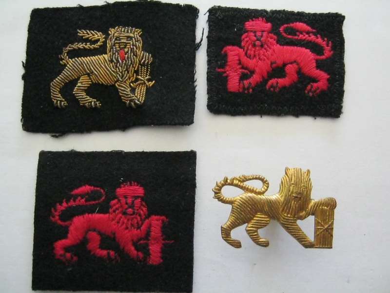 Lot of 4 SA Navy Lion Badges.