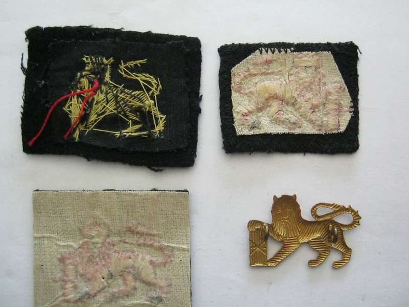 Lot of 4 SA Navy Lion Badges.
