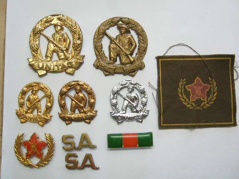 Lot 0f 10 SA Commando Badges.