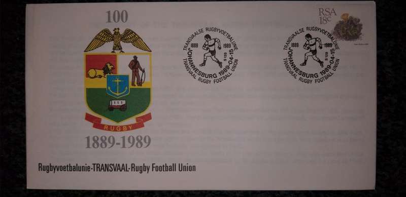 Rugby football union 1889 - 1989 anniversary envelope