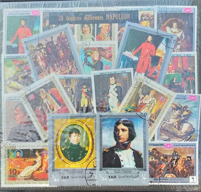Sealed Napoleon stamp collection. 1770 - 1970