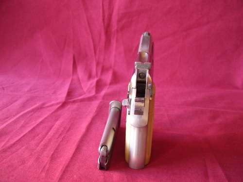 DEACTIVATED!!! Beautiful Chrome Star Langer .22 LR Pistol. Great Collectors Item. Crazy R1 Start