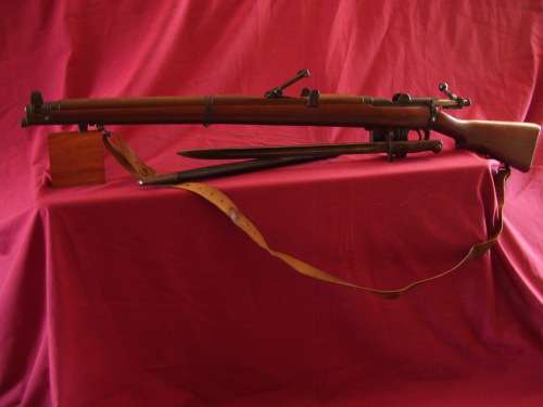 DEACTIVATED !!! 1917 BSA Rifle .303 Cal With Matching 1907 Bayonet And Scabbard. Crazy R1 Start !!!.