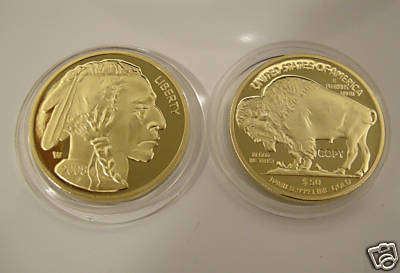 2009 $50 AMERICAN BUFFALO GOLD MINT GEM COPY COIN PROOF