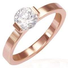 ELEGANT ROSE SOLITAIRE ENGAGEMENT RING