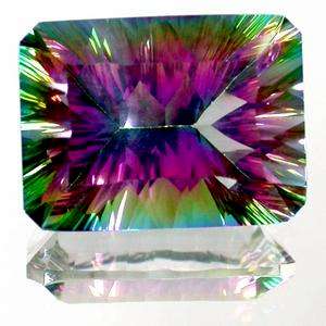 Top Rainbow Mystic Topaz  Octagon Concave Cut 21.62cts!!!