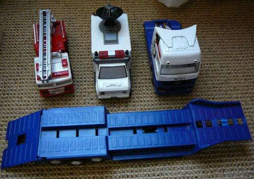 LOT OF 3 NASA TOY TRUCKS
