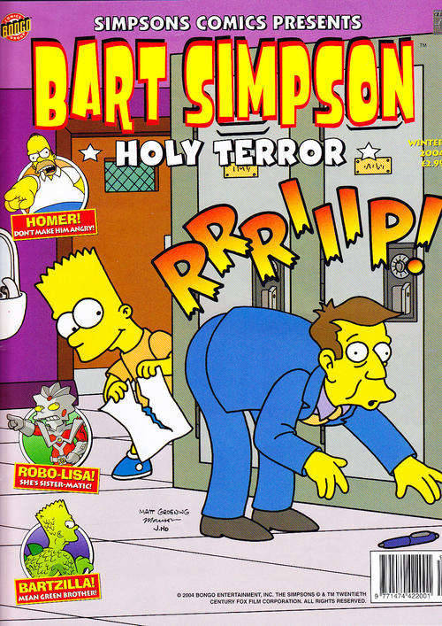 SIMPSONS COMICS PRESENTS "BART SIMPSON HOLY TERROR" winter 2004 magazine