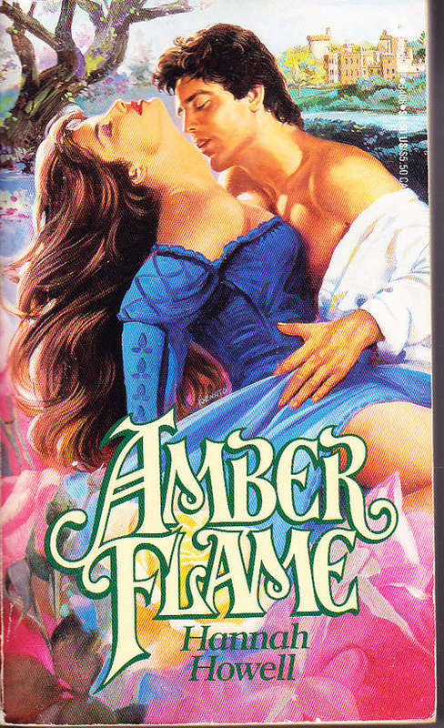 AMBER FLAME, by Hannah Howell paperback