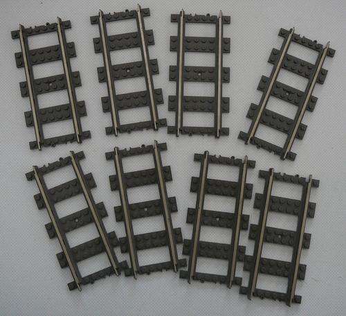 LEGO - 2865 - 8 STRAIGHT TRAIN TRACKS