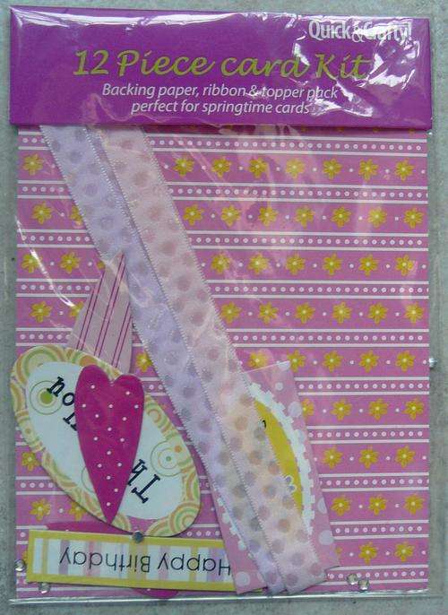 12 PIECE CARD KIT WITH BACKING PAPER, RIBBON, & TOPPER PACK - CLOSING DOWN SALE!