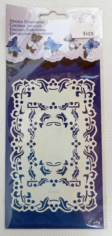 ENGLISH EMBOSSING STENCIL NO.3405