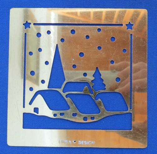 SNOW VILLAGE EMBOSSING STENCIL