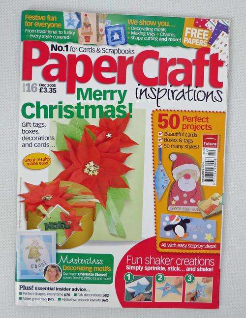 PAPERCRAFT INSPIRATIONS MAGAZINE NO 16 WITH FAB MULBERRY PACK! - CLOSING DOWN SALE!