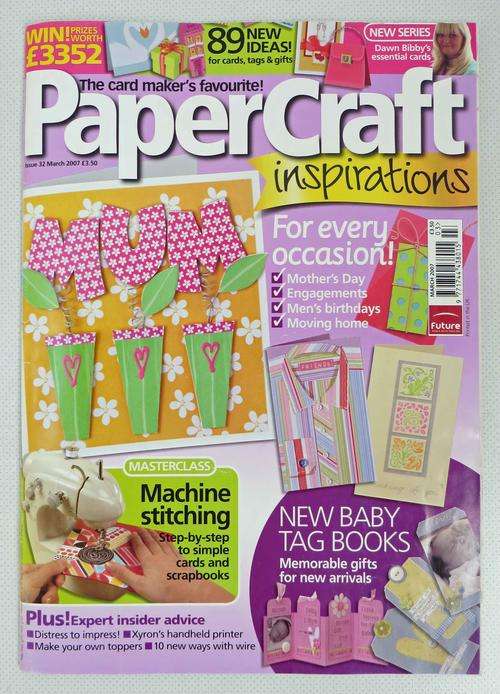 PAPERCRAFT INSPIRATIONS MAGAZINE NO. 32 WITH 20 LUXURY CARD TOPPERS CLOSING DOWN SALE!