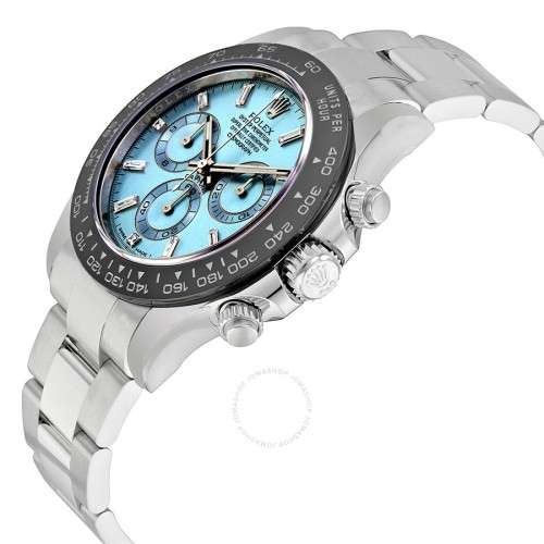 ROLEX COSMOGRAPH DAYTONA ICE BLUE DAIL PLATINUM ROLEX OYSTER AUTOMATIC MENS WATCH