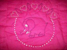 Hand embroidery , baby blanket , only one of its kind.... colour pink