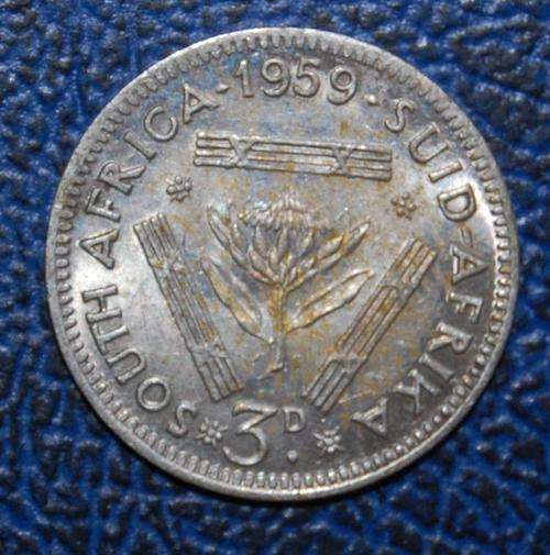 !!! 1959 Three Pence (Tickey) !!!