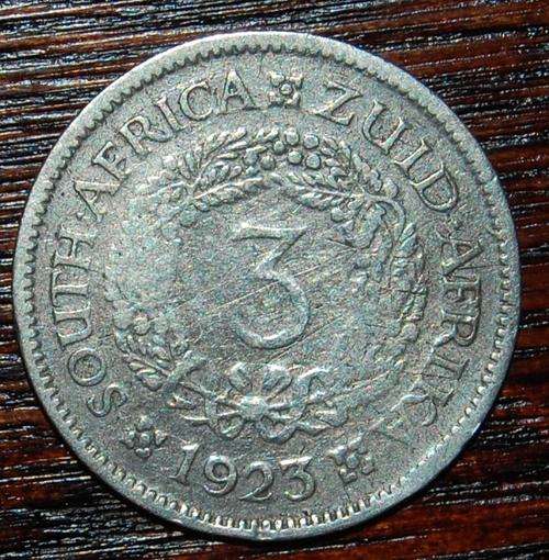 !!! 1923 Three Pence (Tickey) !!!