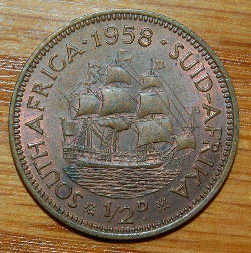 !!! 1958 Half Penny !!!