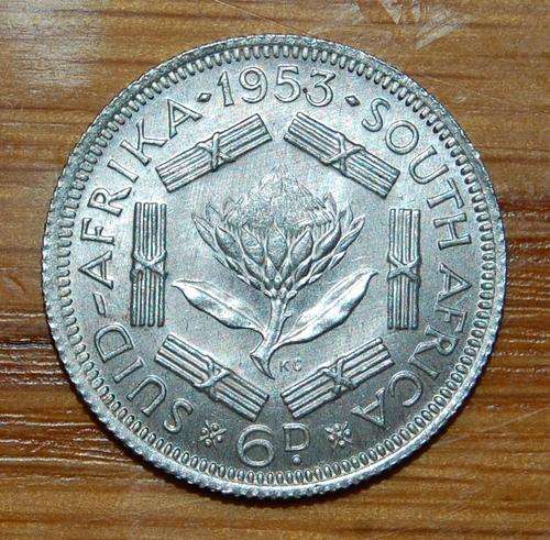 " 1953 Sixpence "