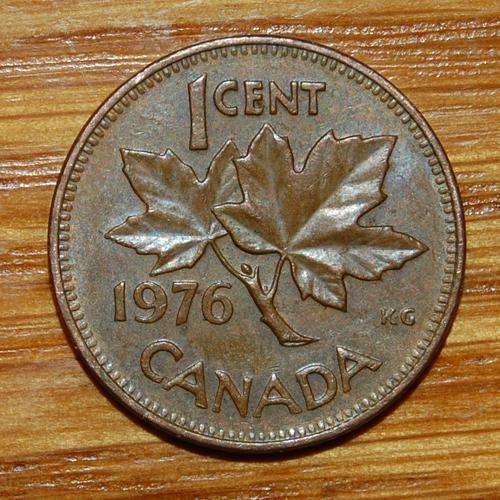 ''1976 Canadian 1 Cent Coin''