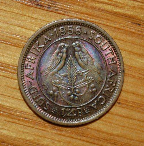!!! 1956 Quarter Penny - Farthing!!!