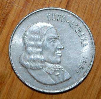 " 1966 Afrikaans Silver 1 Rand "