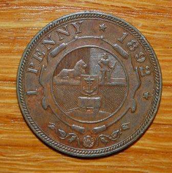 "  1892 - 1 Penny "