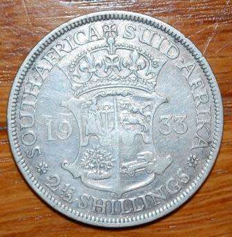 " Scarce 1933 - 21/2 Shillings "