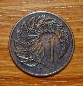 " New Zealand 1 Cent 1967 "