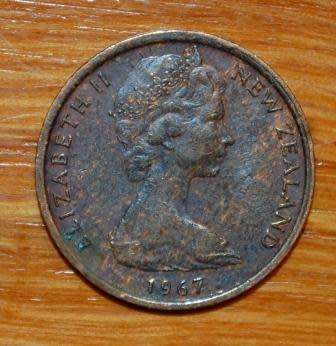 " New Zealand 1 Cent 1967 "