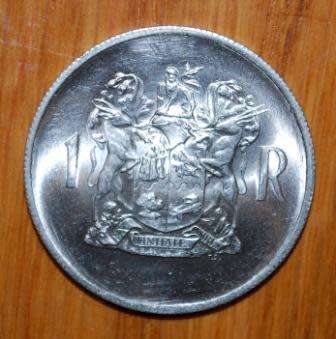 " 1969 Afrikaans One Rand "