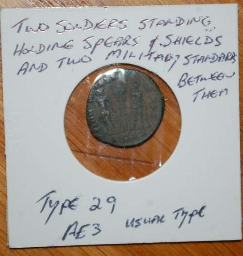 ` Ancient Coin Constantius II - 330 - 336 AD `