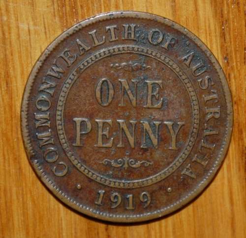 ` Australian 1919  - 1 Penny `