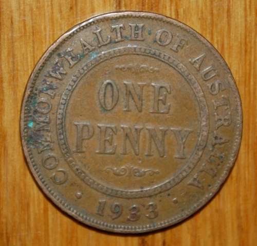 ` Australian 1933 - 1 Penny `