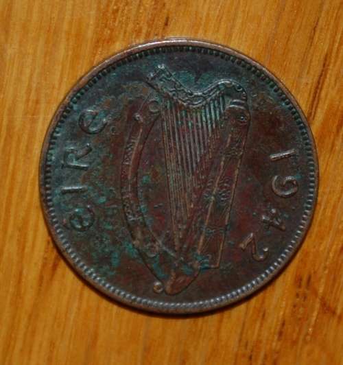` Ireland Half Penny - 1942 `