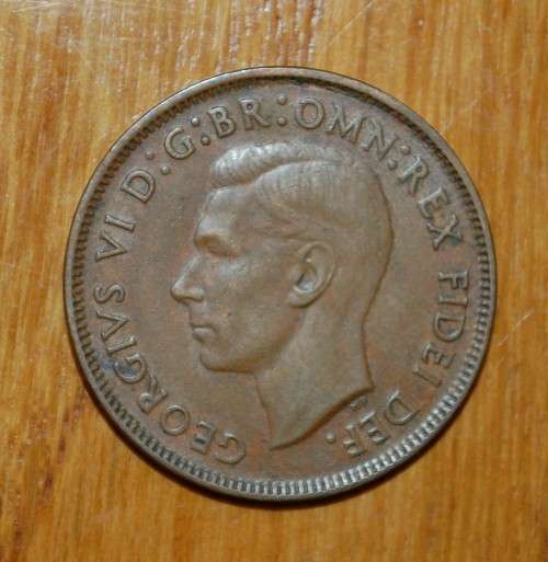 ` Australian 1950 1/2 Penny `
