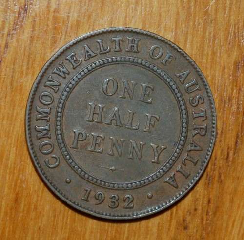 ` Australian 1932 1/2 Penny `