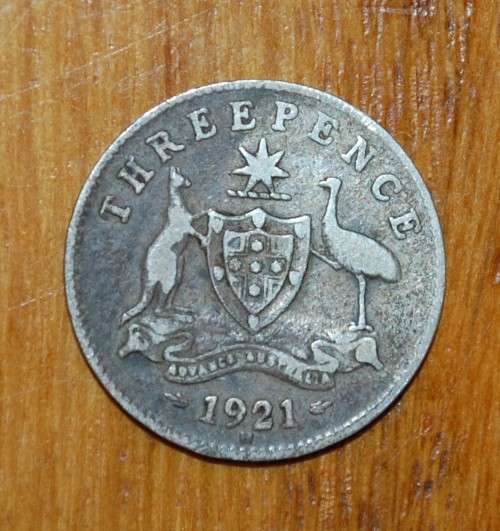 ` Australian 1921M Three Pence `