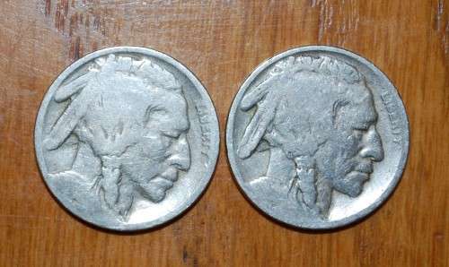 ` American 5 Cent Buffalo Nickel -  Cull Coins, Dates worked off `