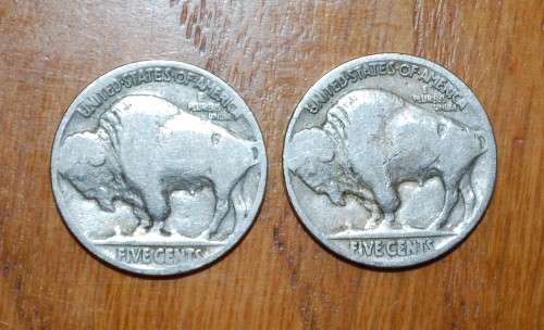 ` American 5 Cent Buffalo Nickel -  Cull Coins, Dates worked off `
