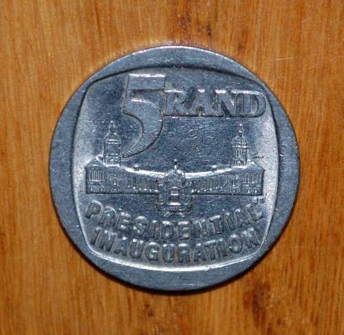 ` 1994 Inauguration 5 Rand - Circulated`