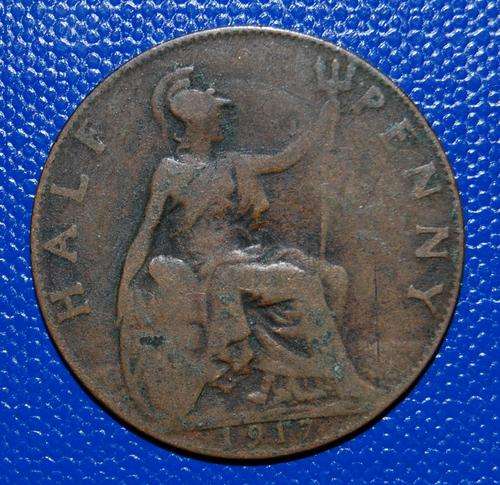 !!! 1917 British Half Penny !!!