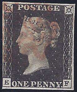 1840 Penny Black: Fine used: SG 2. CV GBP 300