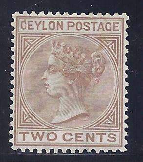 Ceylon: 1872 SG 121 Fine Mint. - see below.