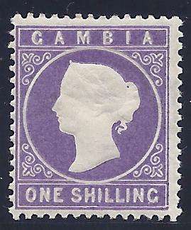 Gambia 1886 set: SG 36 Fine Mint. See below.